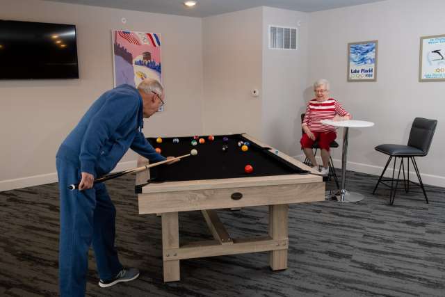 Pool Table in Community Game Room: Summit at Mill Hill